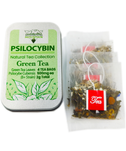 Mushroom Mt's Psilocybin Tea - Green Tea 4 x 500mg