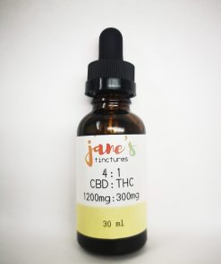 Jane's 1500mg CBD:THC 4:1 Tincture 30ml