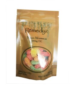 Remedyz Neon Worms Candy's 200 MG THC