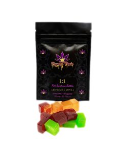 Royalty Rosin THC:CBD 1:1 Multi Flavoured Gummies Edible 300MG