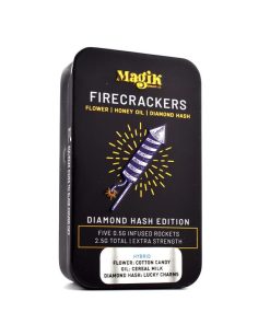 Magik's Firecrackers Infused Pre Roll Joints - Diamond Hash Edition