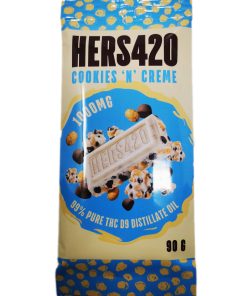 Cookies n Cream 420 Chocolate Bar Edible 1000mg THC